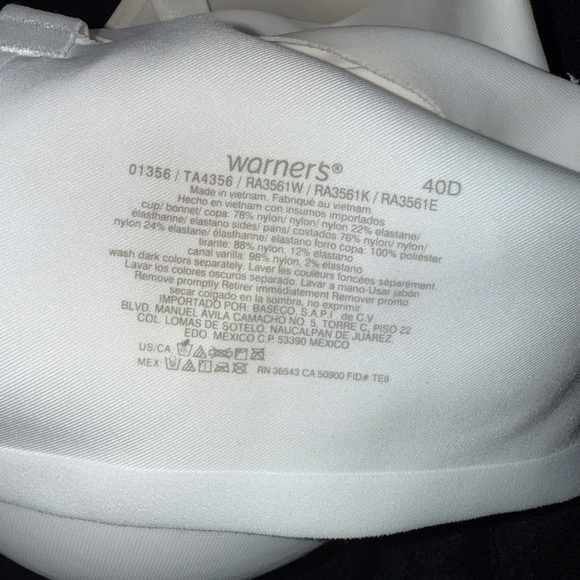 Warner's Beige and White Back Smoothing Bra Duo Set of 2 - Picture 6 of 13